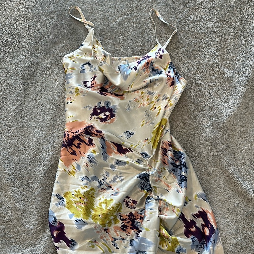 Silk Midi Cocktail Dress